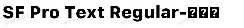 SF Pro Text Regular字体转换